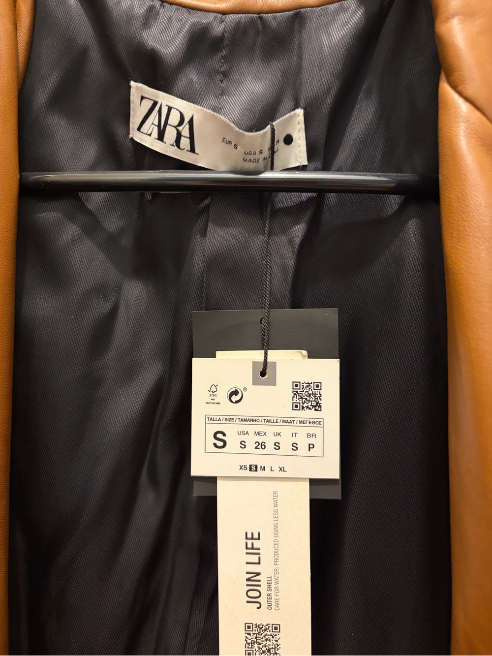ZARA Leather Jacket - Picture 2 of 4
